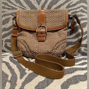 Coach Mini Signature Jacquard Convertible Bag Vintage